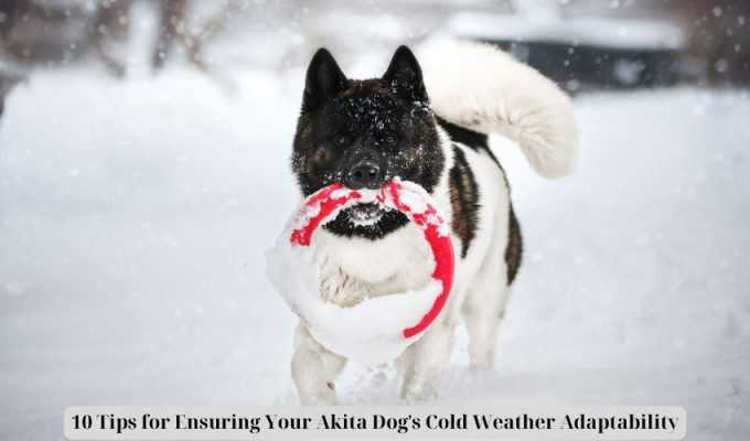 10 Tips for Ensuring Your Akita Dog’s Cold Weather Adaptability